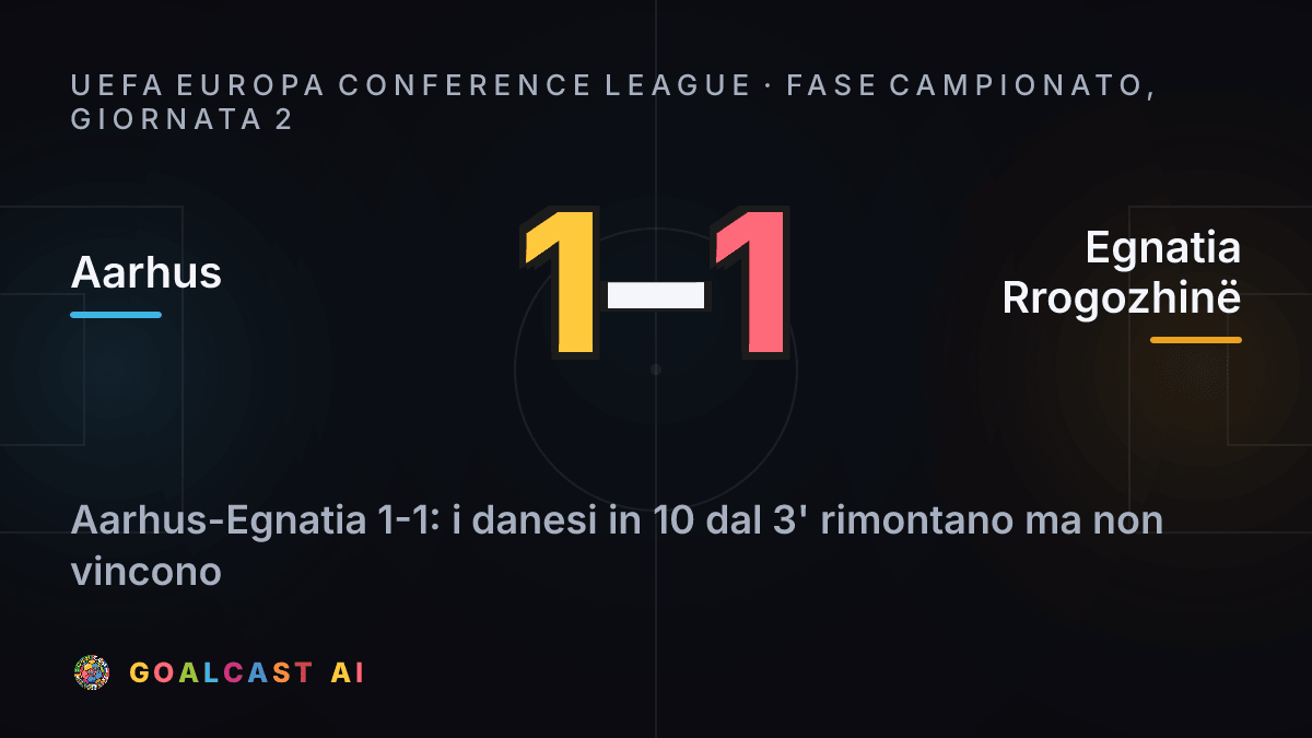 Aarhus 1-1 Egnatia Rrogozhinë