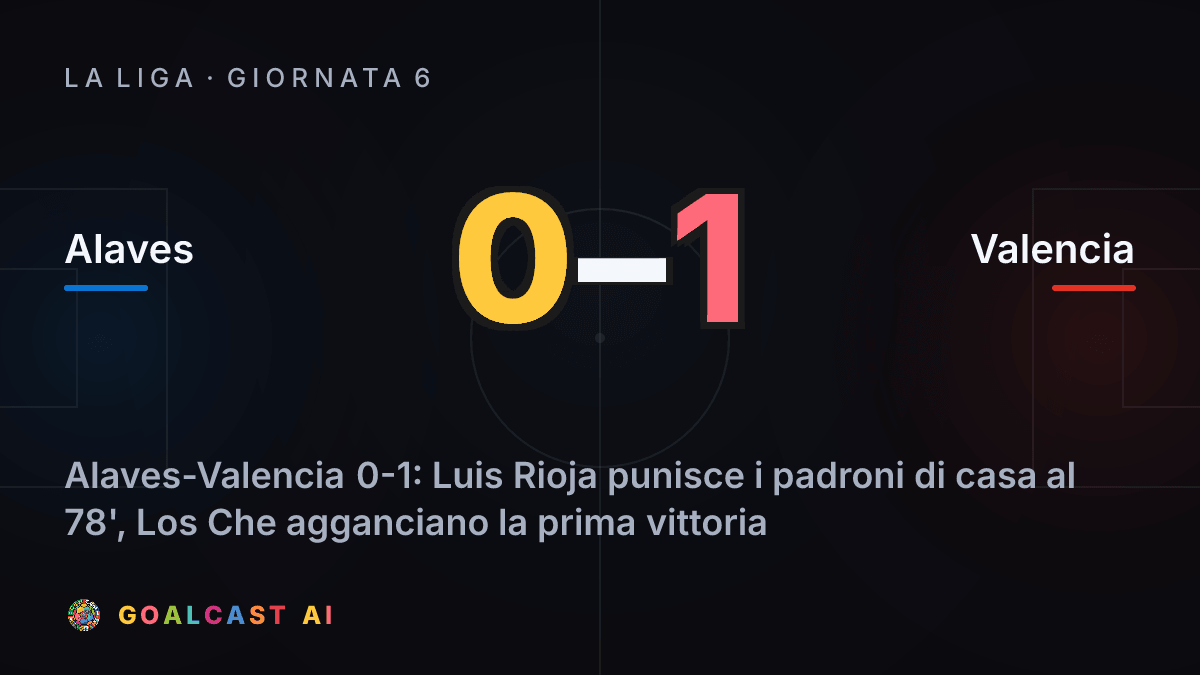 Alaves 0-1 Valencia