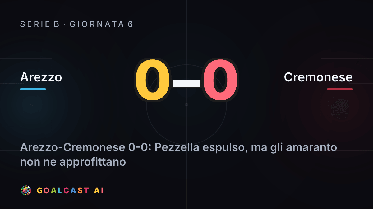 Arezzo 0-0 Cremonese