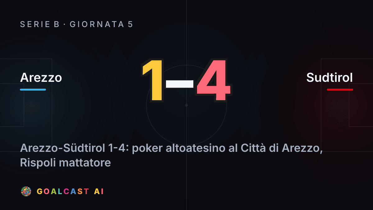 Arezzo 1-4 Sudtirol