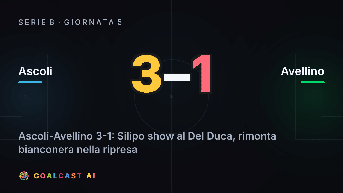 Ascoli 3-1 Avellino