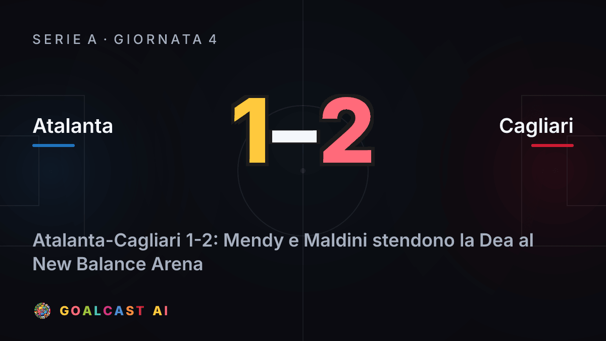 Atalanta 1-2 Cagliari