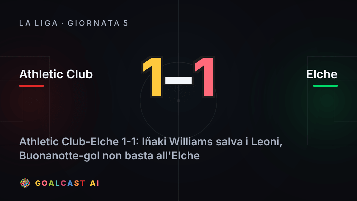 Athletic Club 1-1 Elche