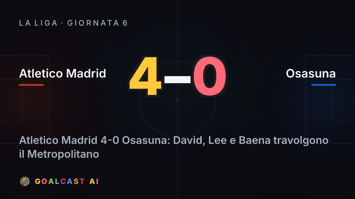 Atletico Madrid 4-0 Osasuna