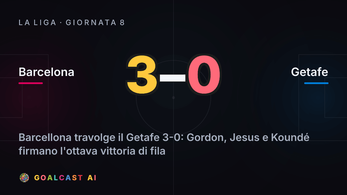 Barcelona 3-0 Getafe