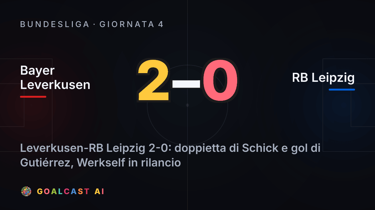 Bayer Leverkusen 2-0 RB Leipzig