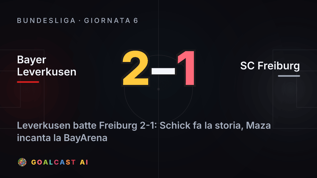 Bayer Leverkusen 2-1 SC Freiburg