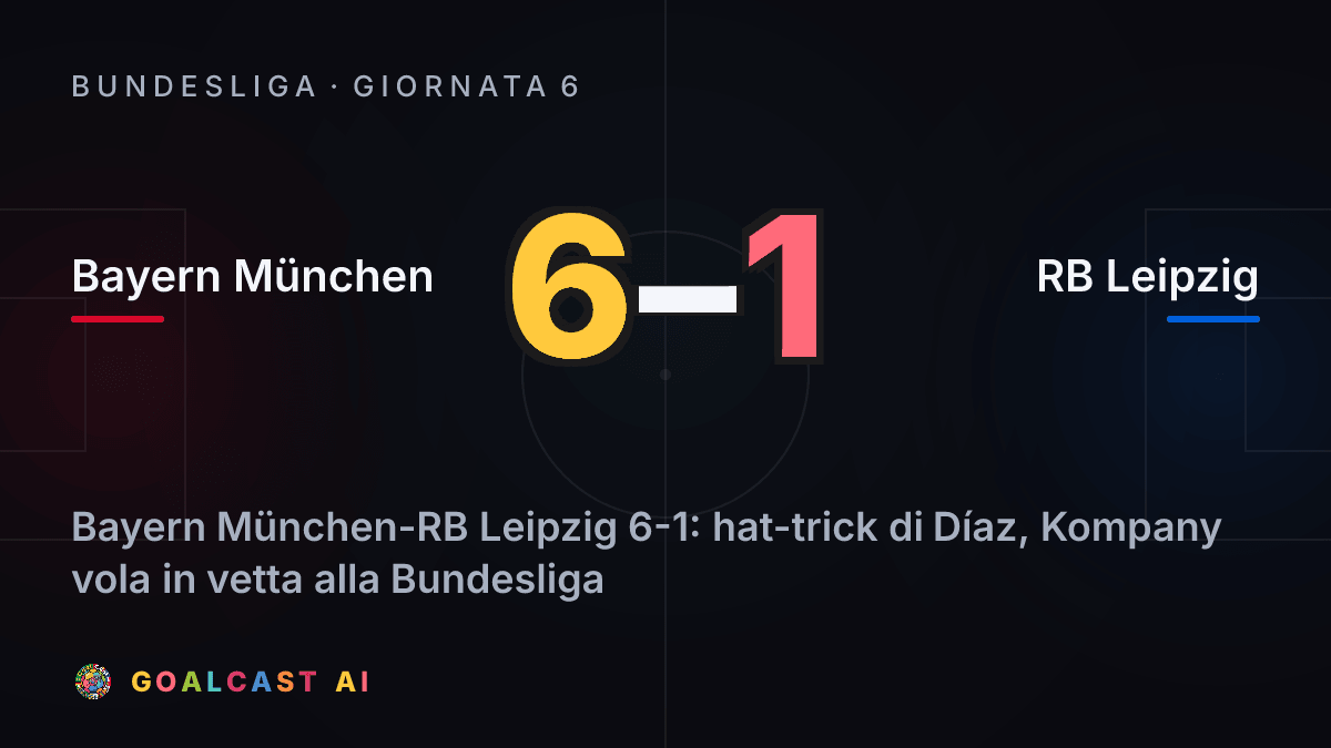 Bayern München 6-1 RB Leipzig