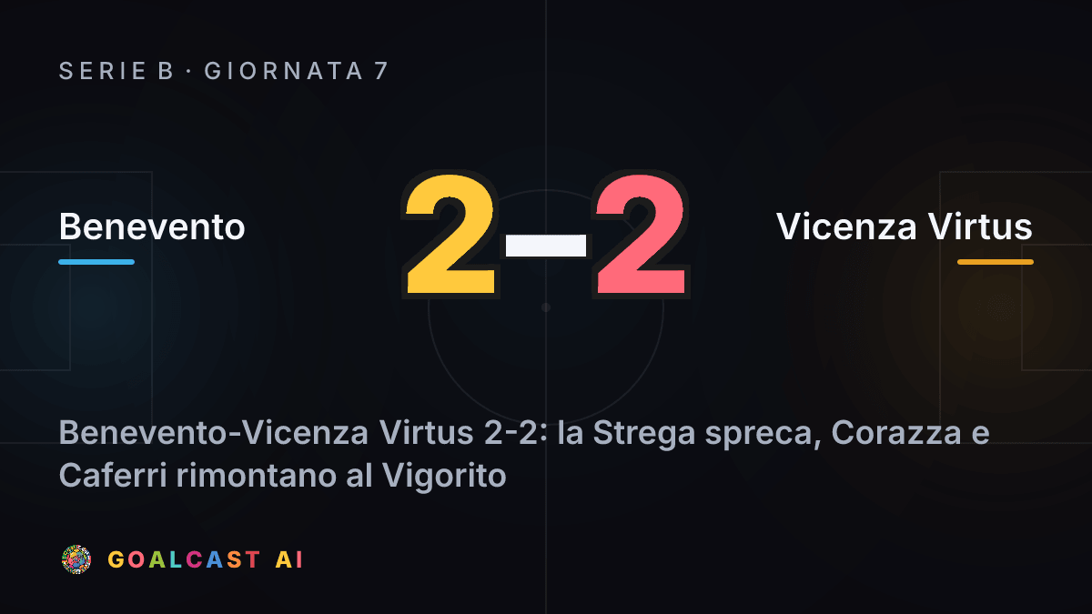 Benevento 2-2 Vicenza Virtus