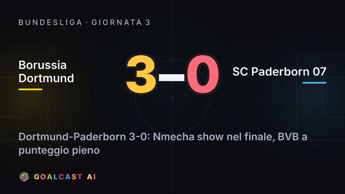 Borussia Dortmund 3-0 SC Paderborn 07