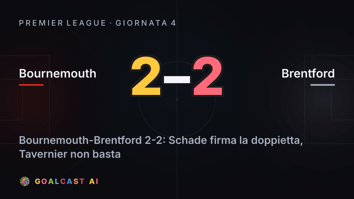 Bournemouth 2-2 Brentford