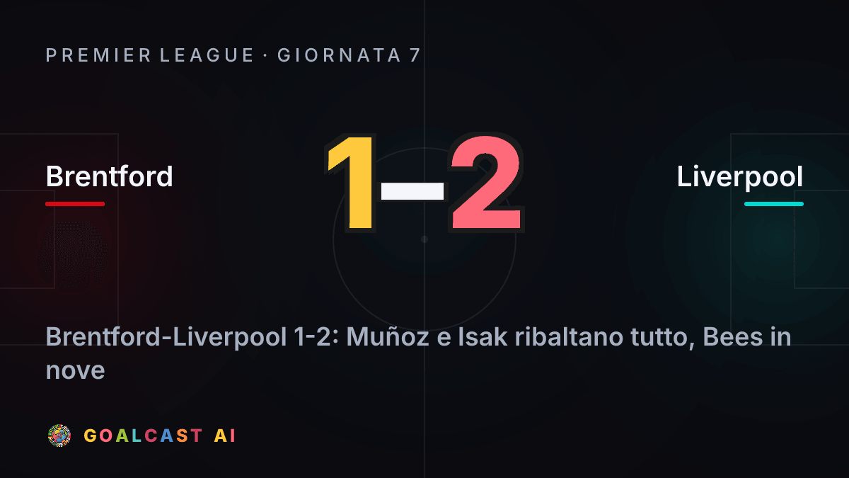 Brentford 1-2 Liverpool