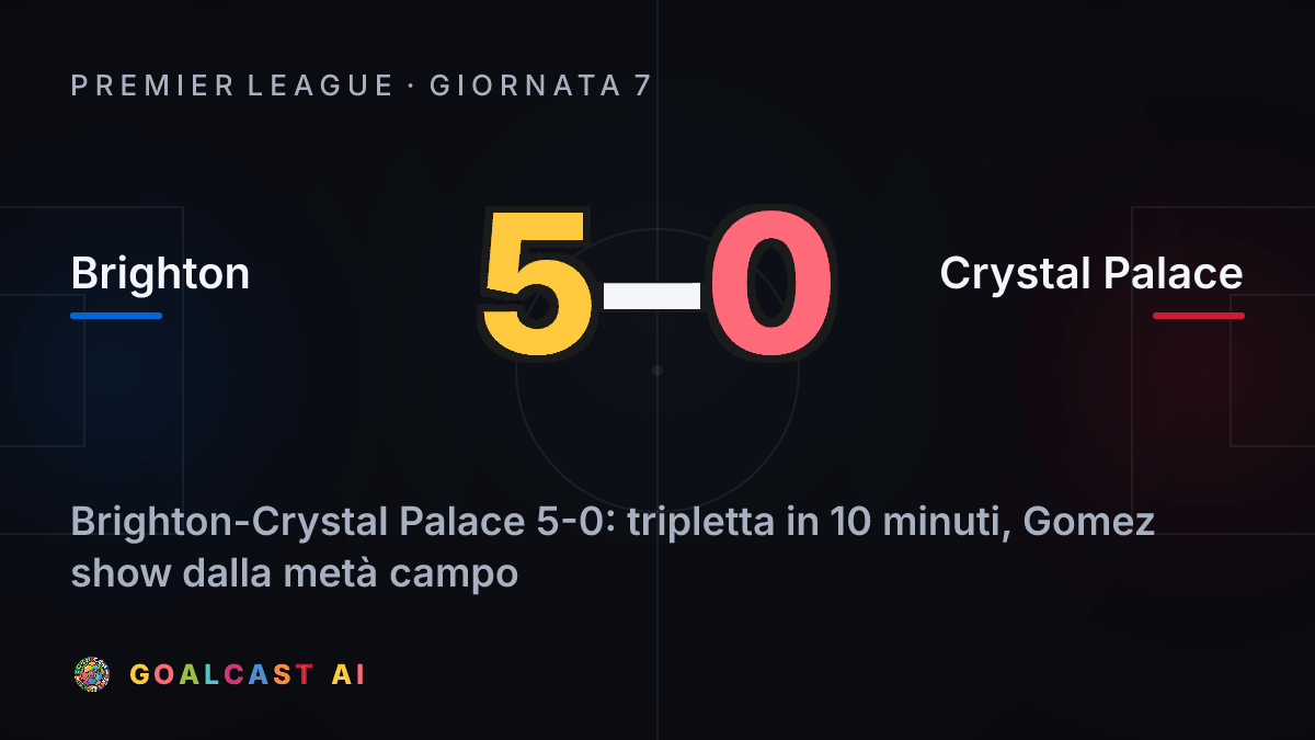 Brighton 5-0 Crystal Palace