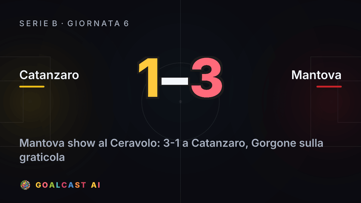 Catanzaro 1-3 Mantova
