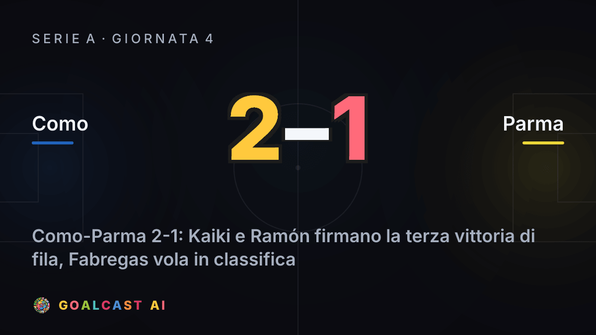 Como 2-1 Parma