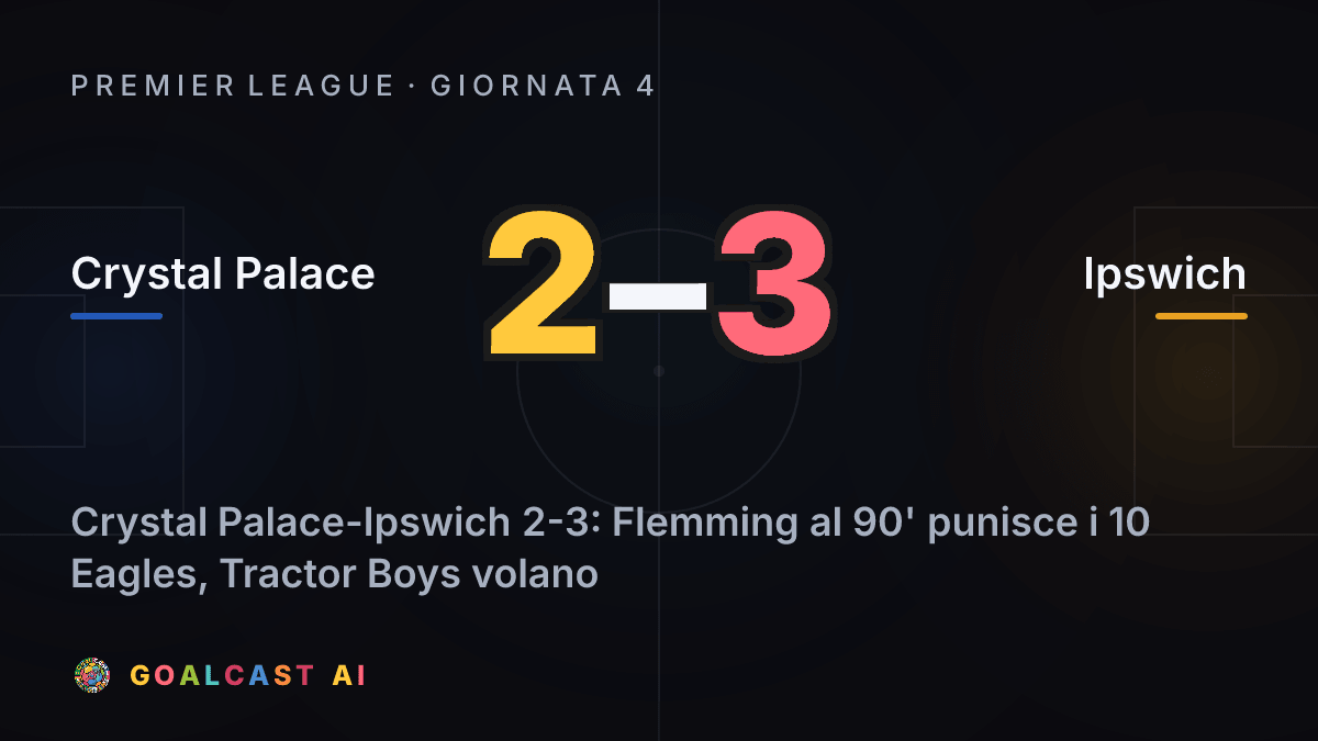 Crystal Palace 2-3 Ipswich