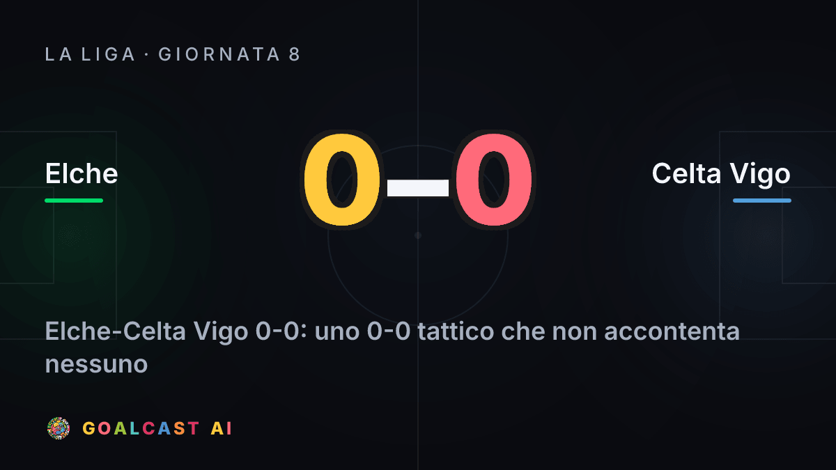 Elche 0-0 Celta Vigo