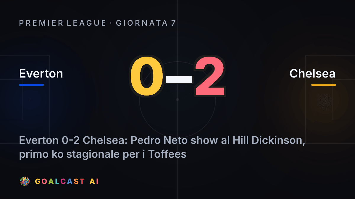 Everton 0-2 Chelsea