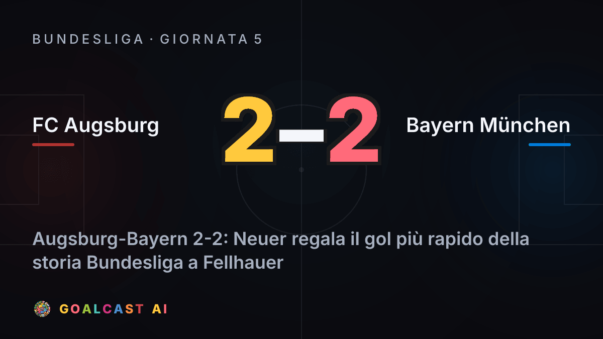 FC Augsburg 2-2 Bayern München