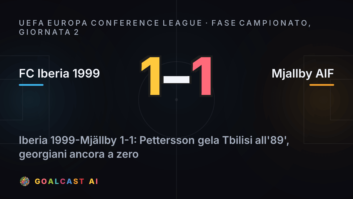 FC Iberia 1999 1-1 Mjallby AIF
