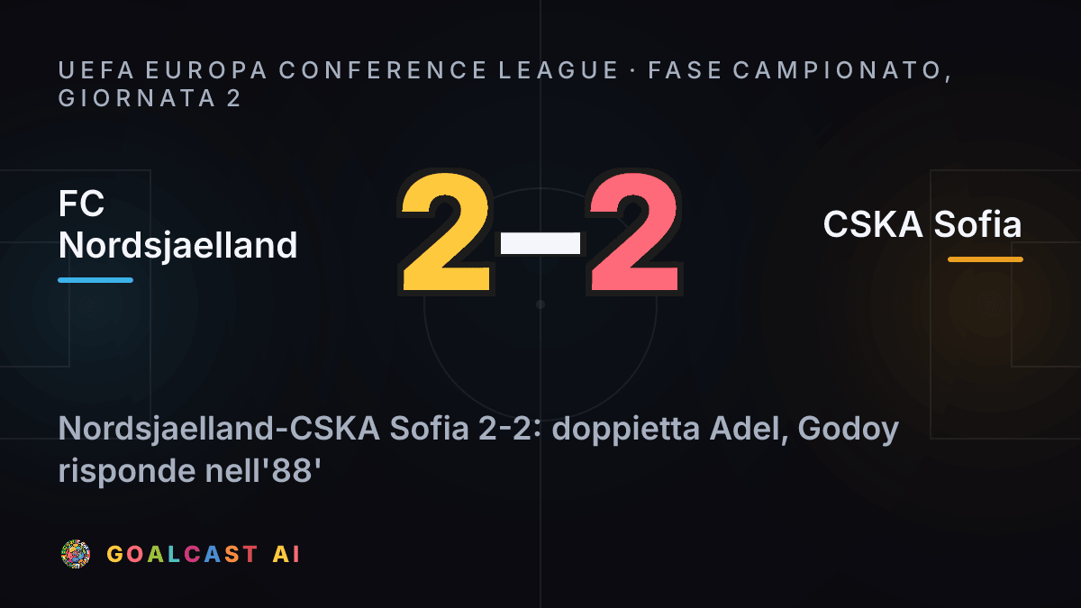 FC Nordsjaelland 2-2 CSKA Sofia