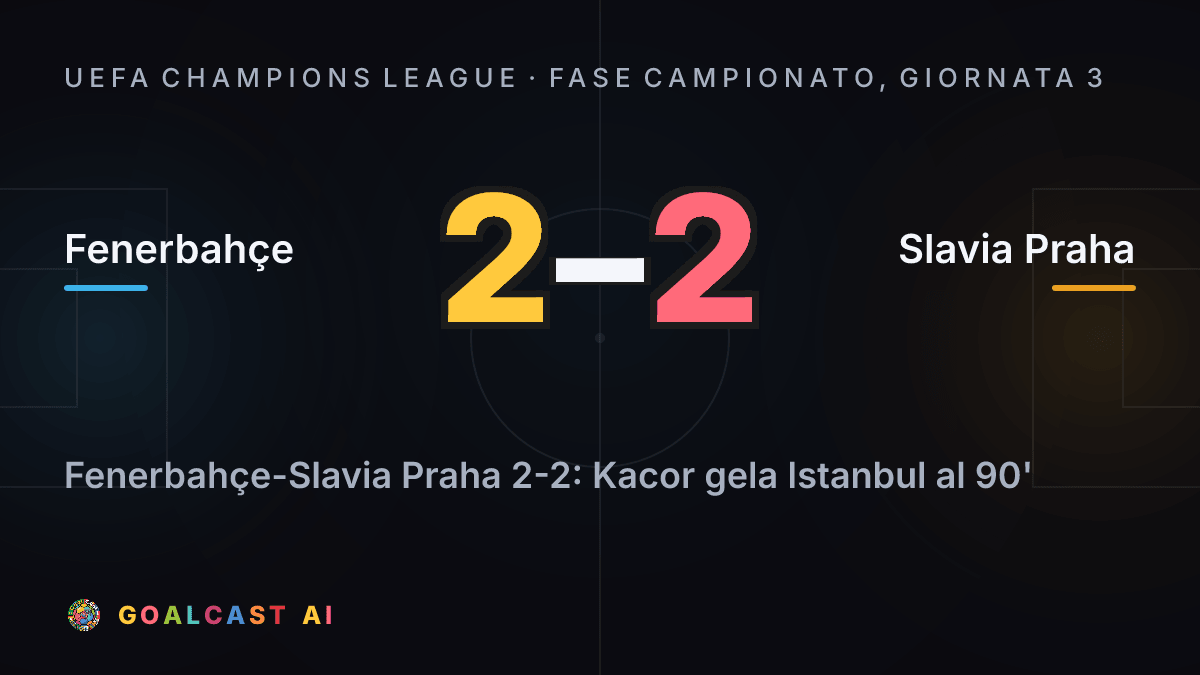 Fenerbahçe 2-2 Slavia Praha