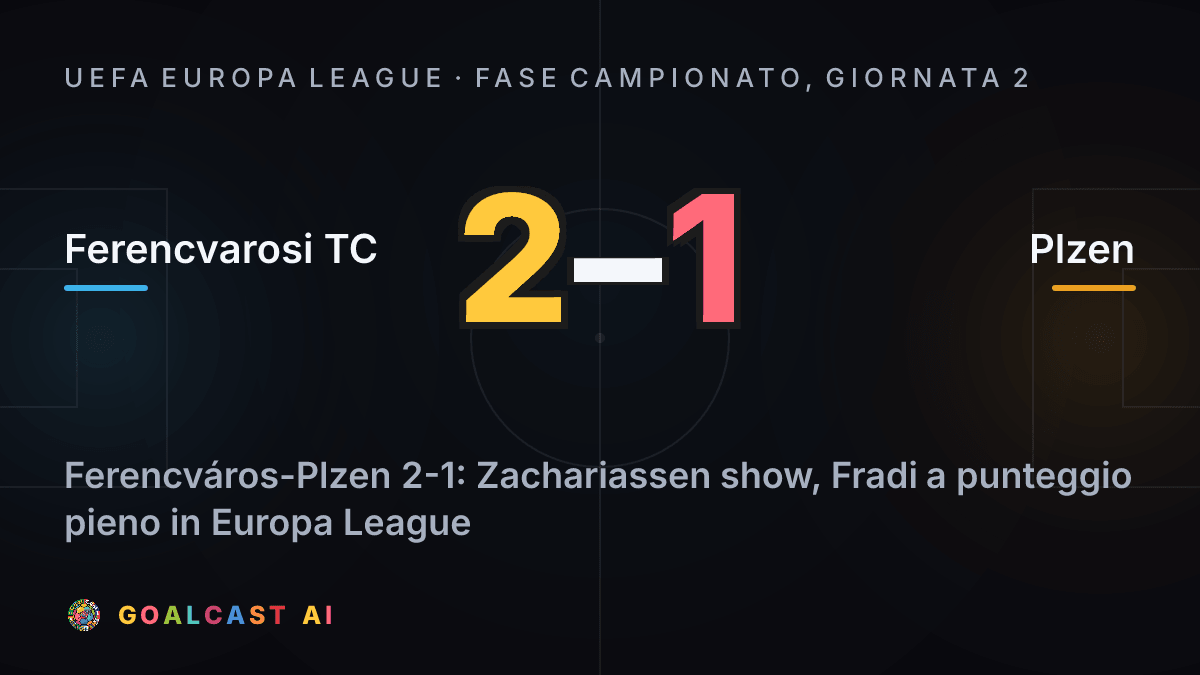 Ferencvarosi TC 2-1 Plzen