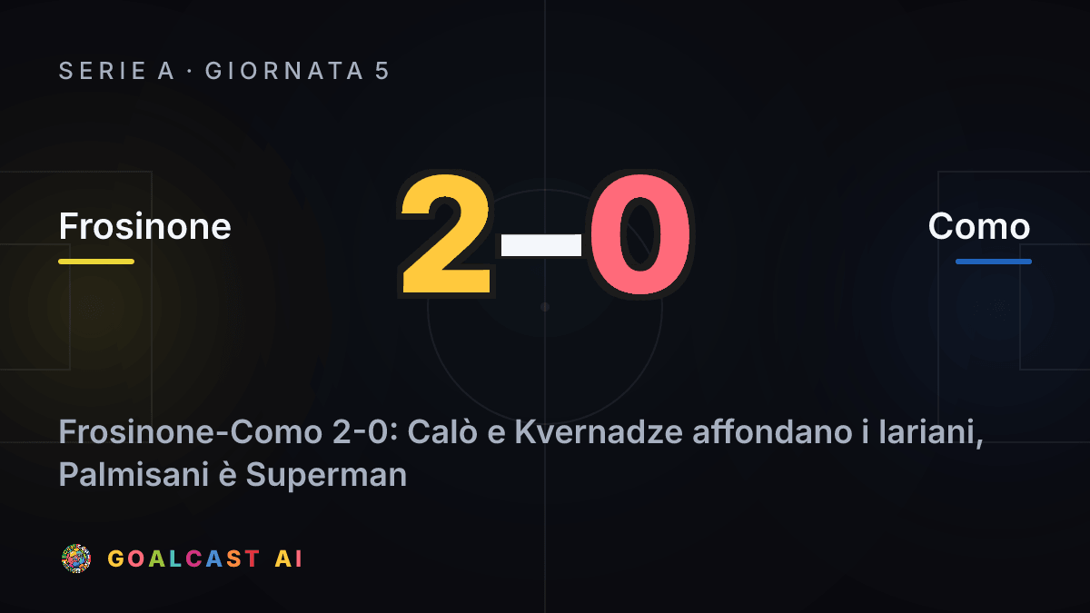 Frosinone 2-0 Como