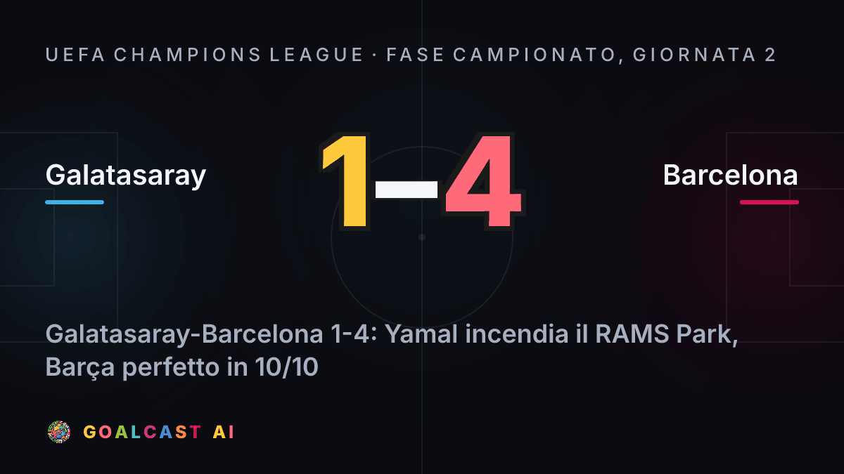 Galatasaray 1-4 Barcelona