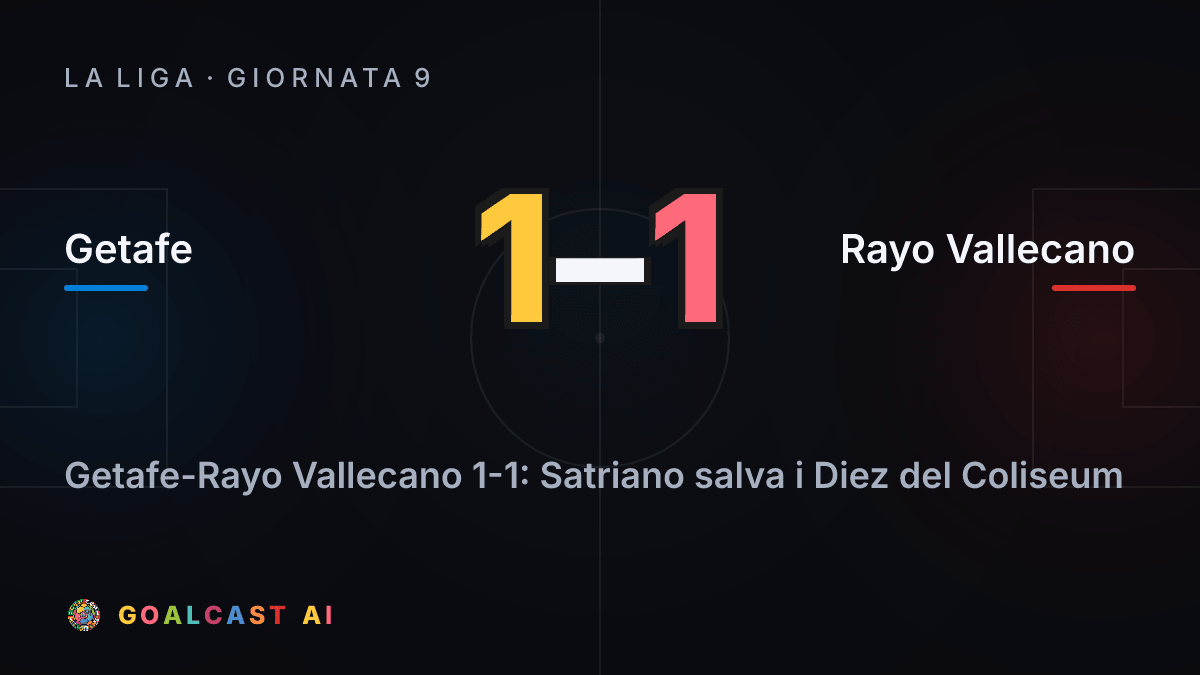 Getafe 1-1 Rayo Vallecano