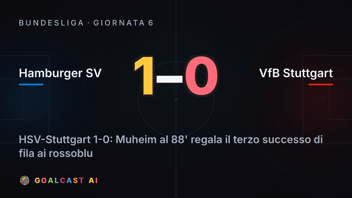 Hamburger SV 1-0 VfB Stuttgart
