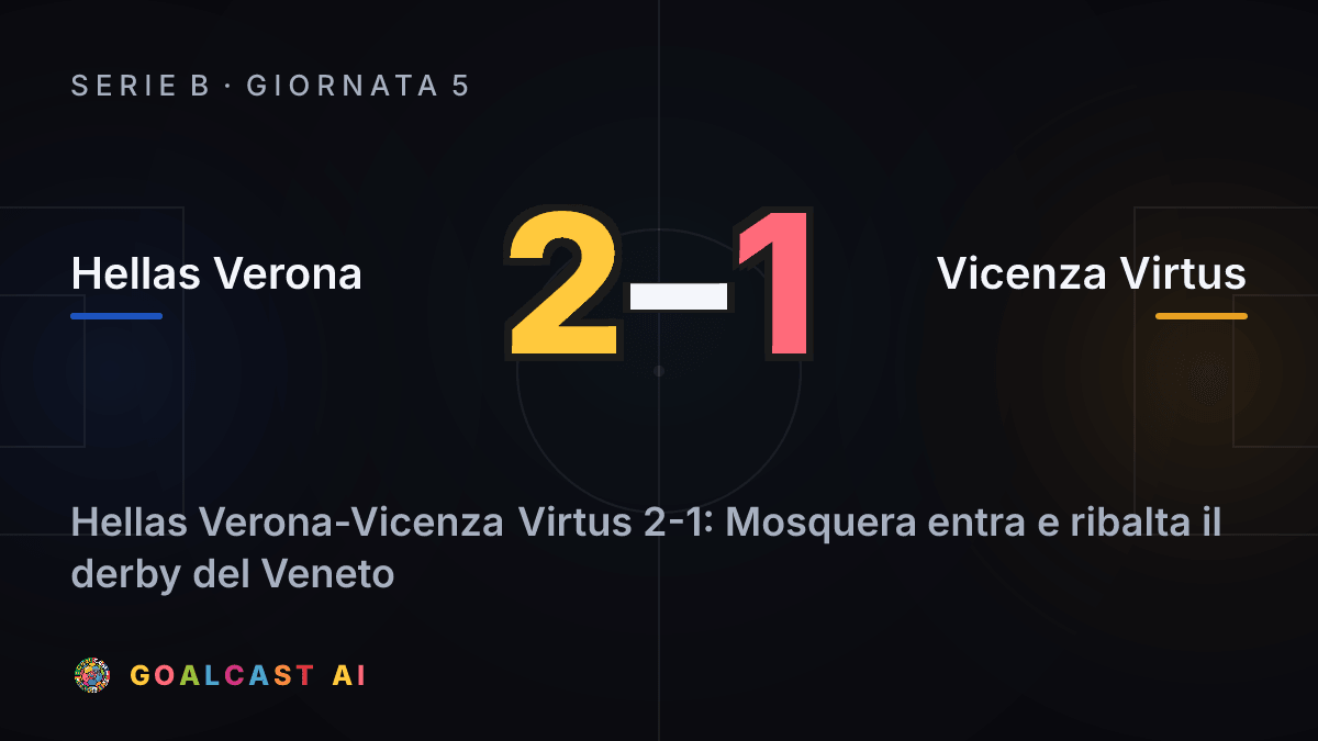 Hellas Verona 2-1 Vicenza Virtus