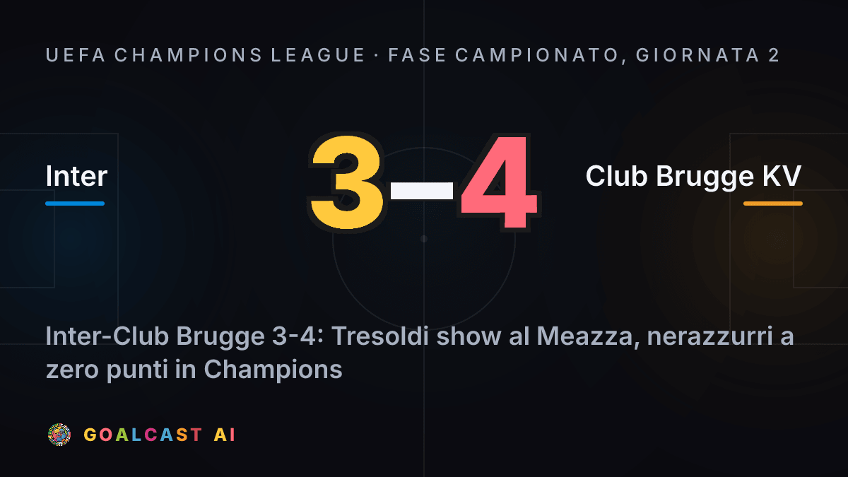 Inter 3-4 Club Brugge KV