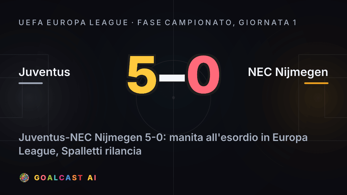 Juventus 5-0 NEC Nijmegen