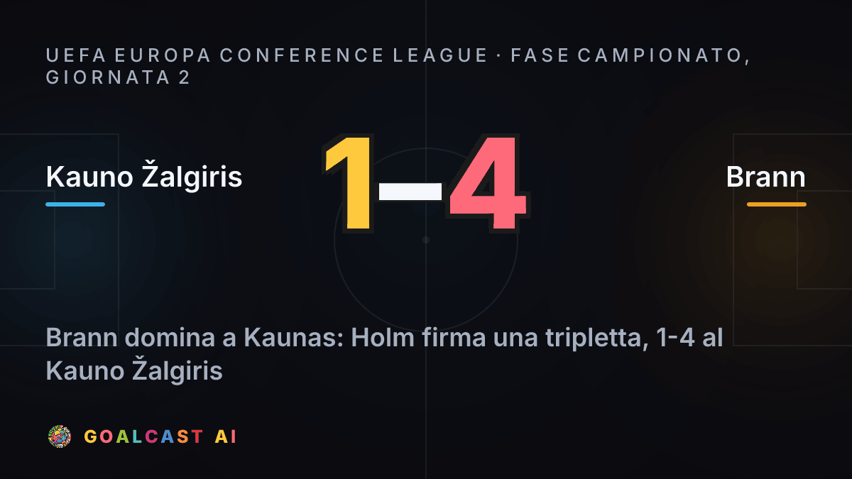 Kauno Žalgiris 1-4 Brann