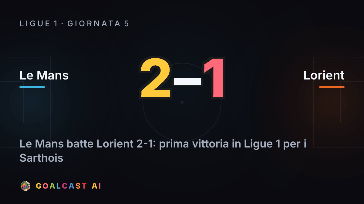 Le Mans 2-1 Lorient