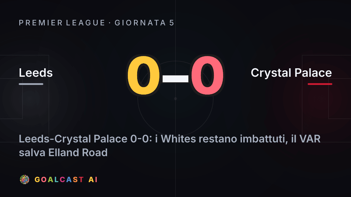 Leeds 0-0 Crystal Palace