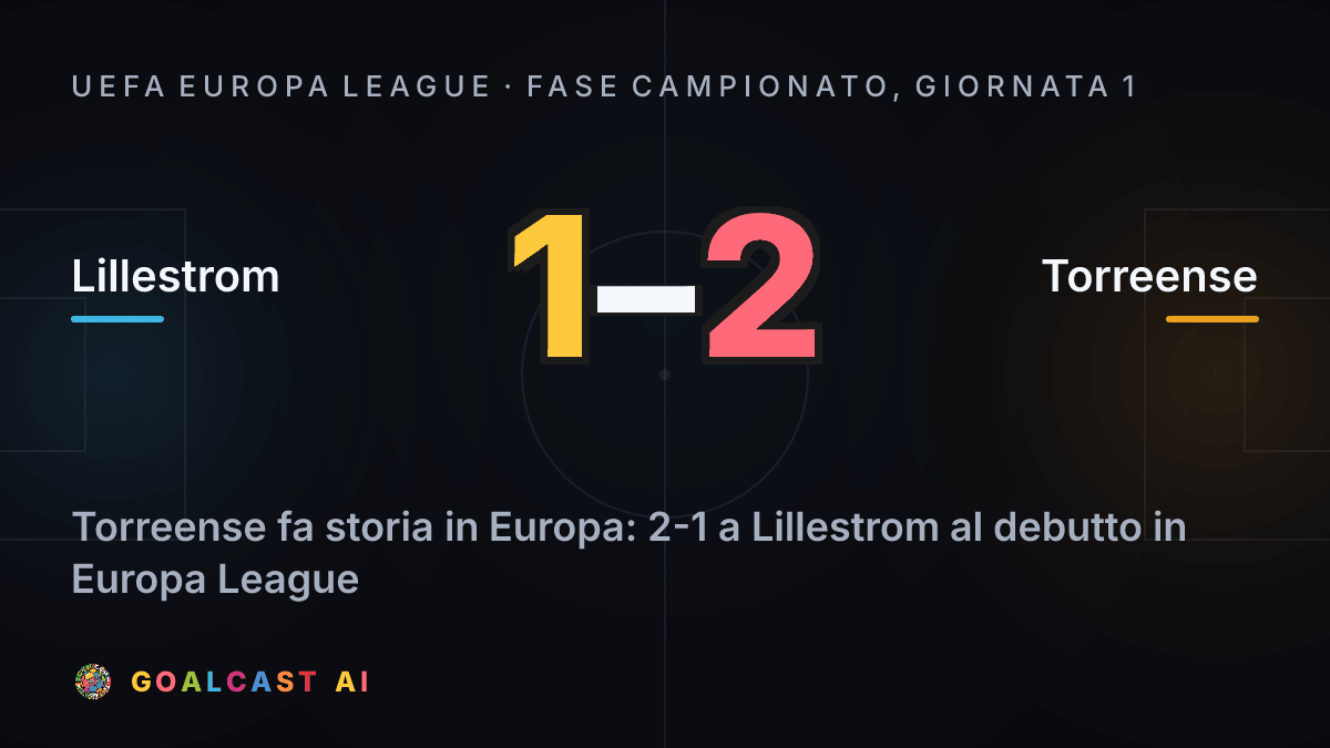 Lillestrom 1-2 Torreense