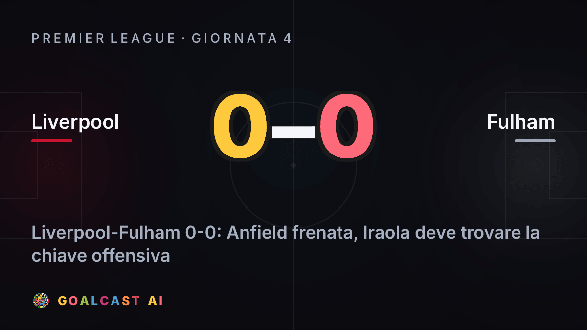 Liverpool 0-0 Fulham