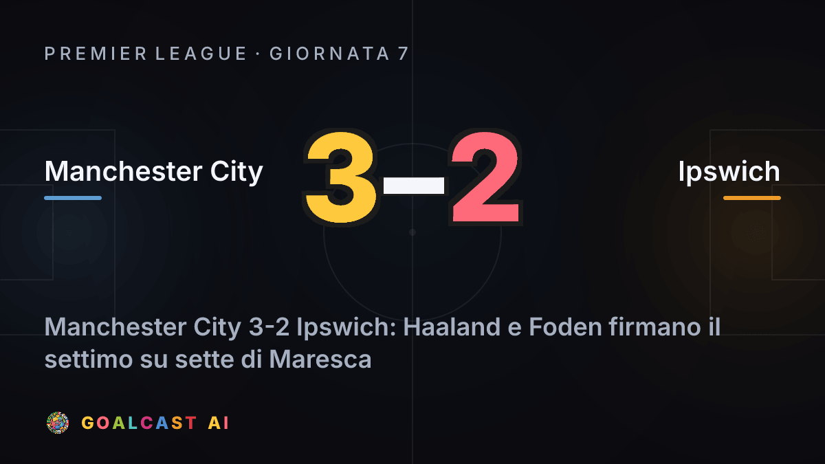 Manchester City 3-2 Ipswich