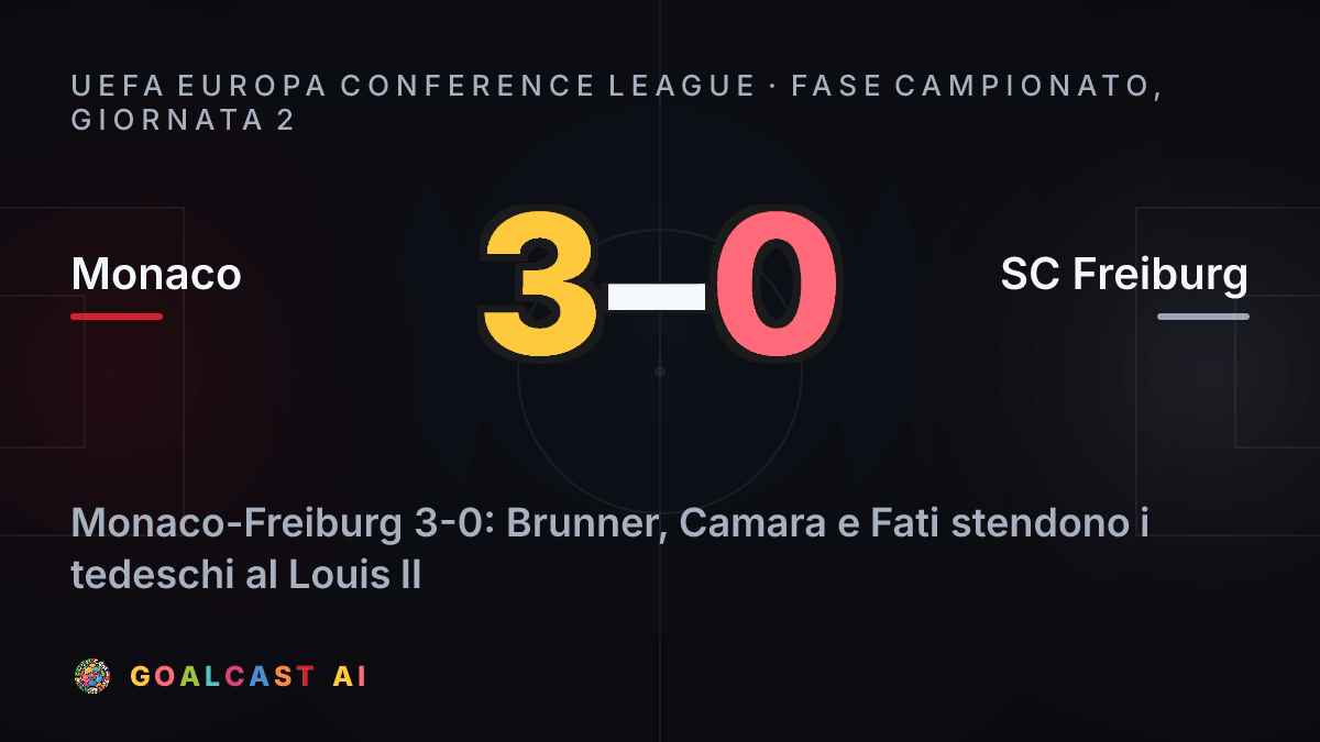 Monaco 3-0 SC Freiburg