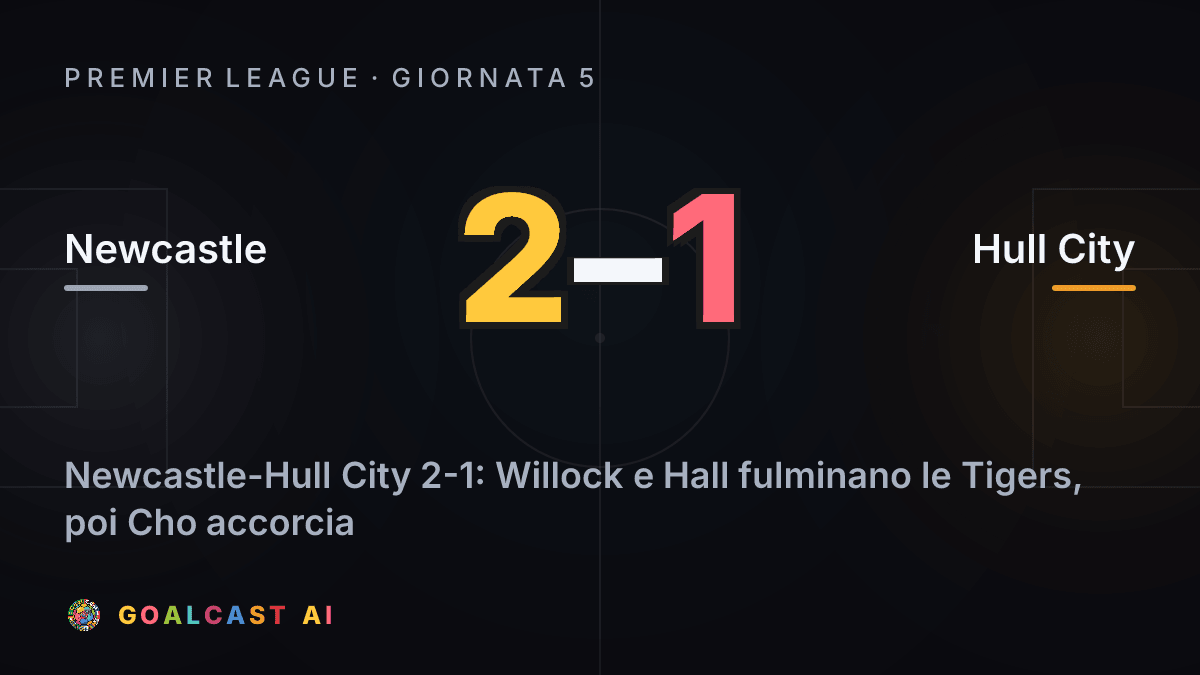 Newcastle 2-1 Hull City