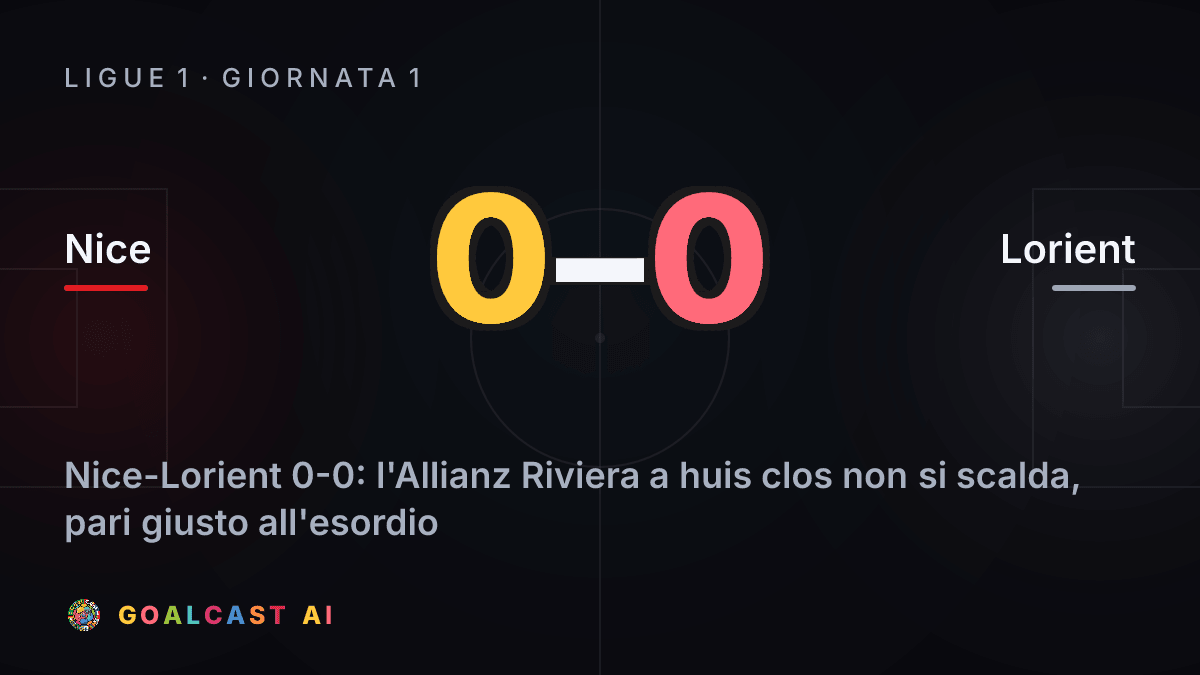Nice 0-0 Lorient