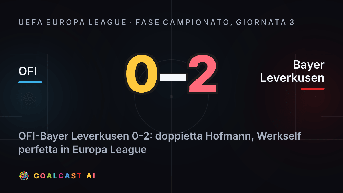 OFI 0-2 Bayer Leverkusen