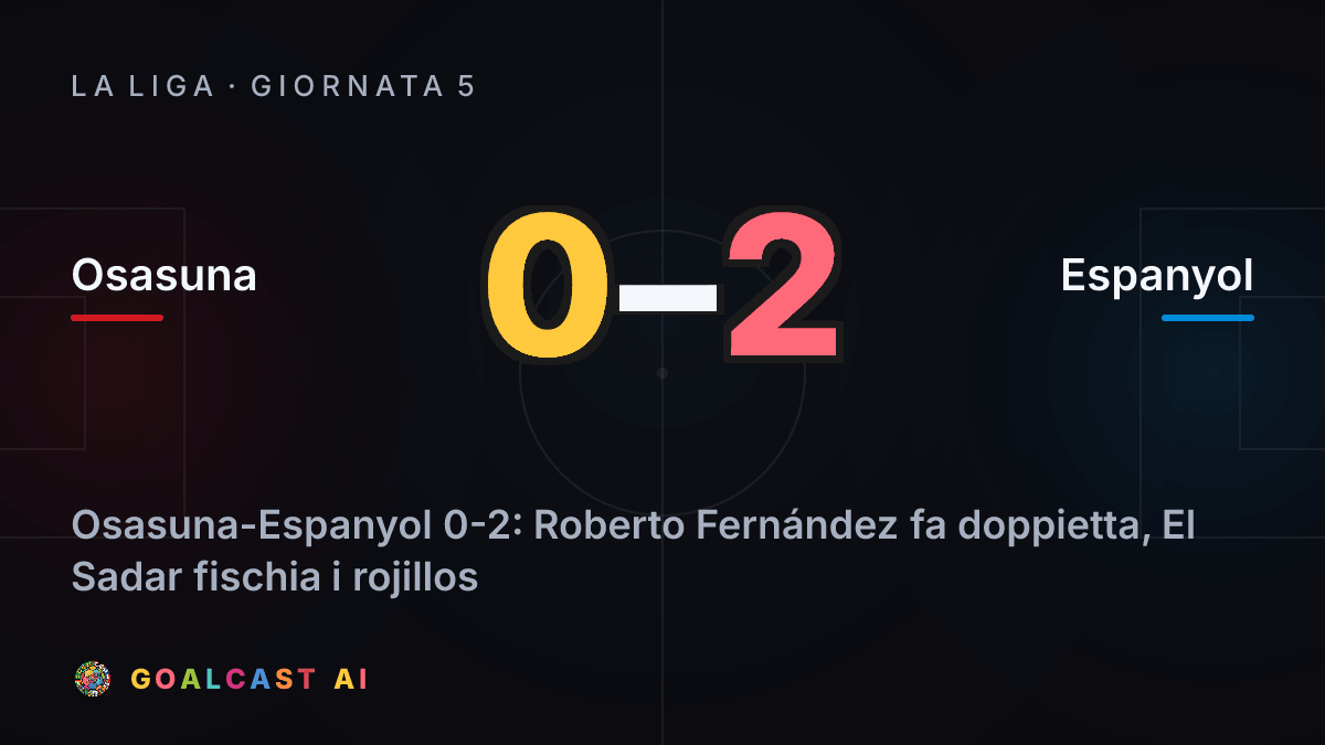 Osasuna 0-2 Espanyol