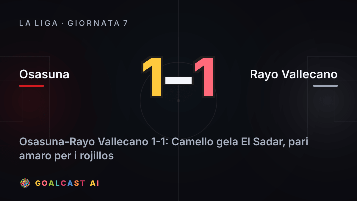 Osasuna 1-1 Rayo Vallecano