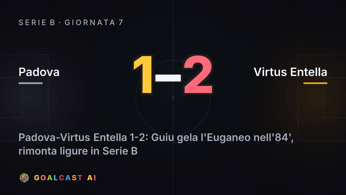 Padova 1-2 Virtus Entella