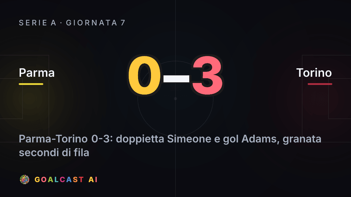 Parma 0-3 Torino