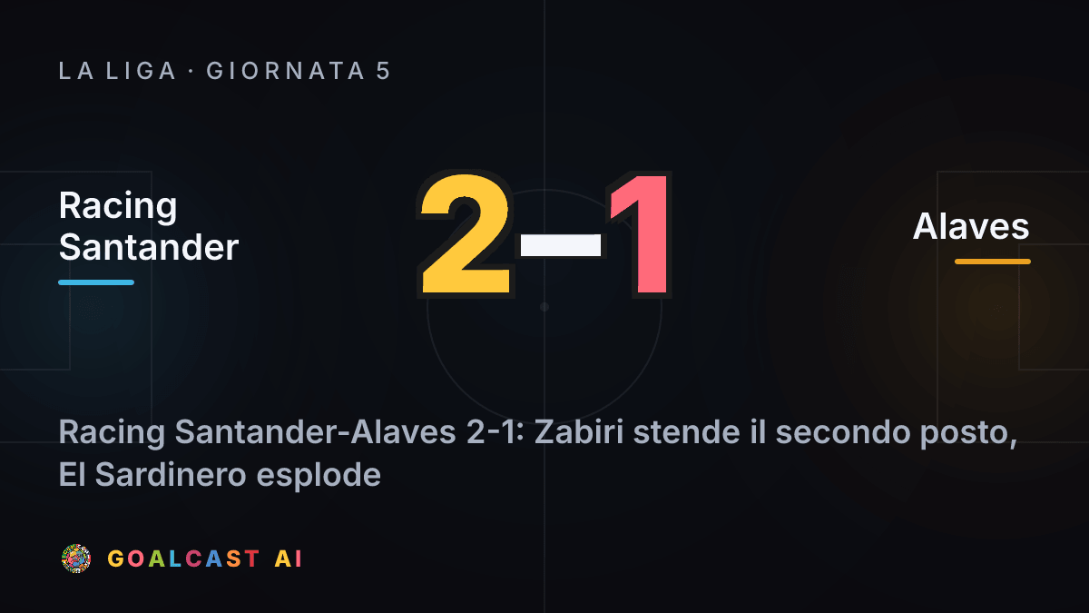 Racing Santander 2-1 Alaves