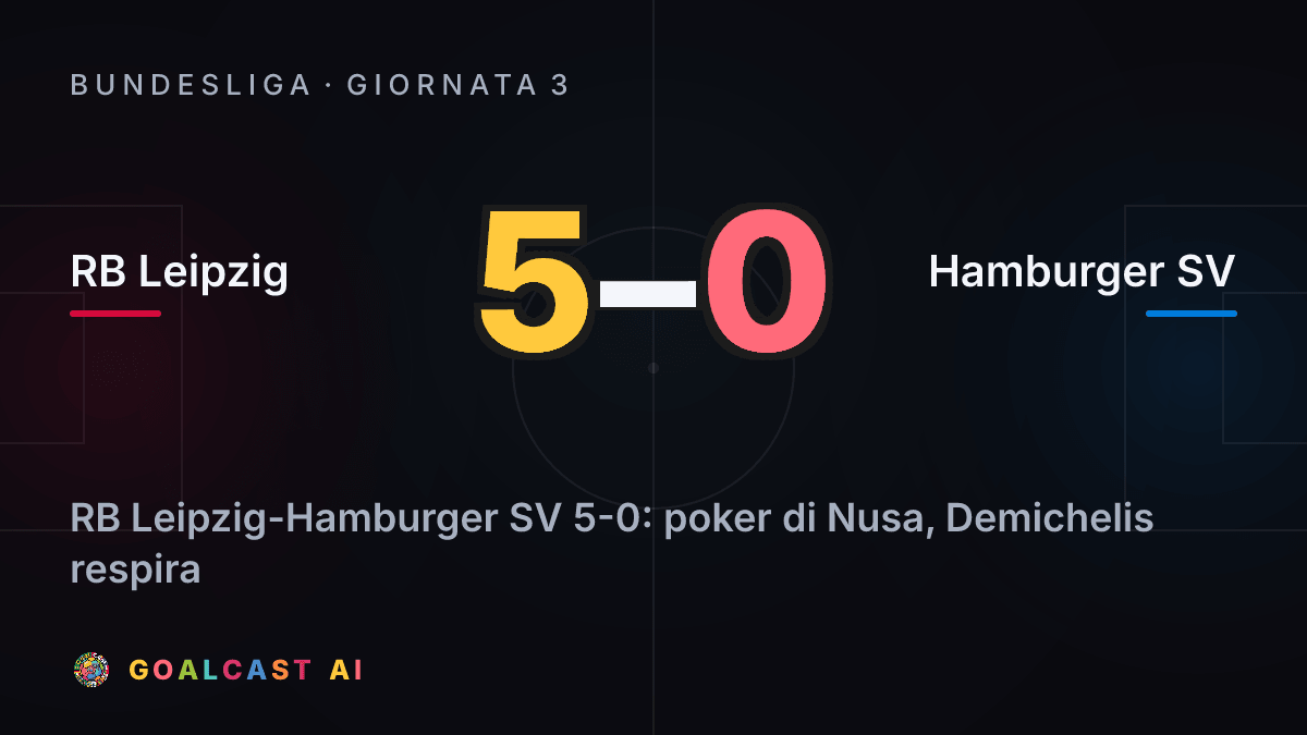 RB Leipzig 5-0 Hamburger SV